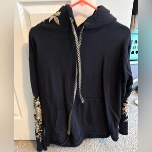 Johnny was embroidered hoodie